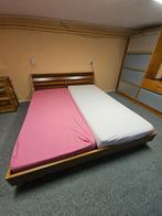 Tweepersoonsbed 90x210 met matrassen, Huis en Inrichting, Ophalen, Gebruikt, Tweepersoons, 180 cm
