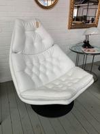 Fauteuil Artifort wit leer model F588 van Geoffrey Harcourt., Ophalen of Verzenden