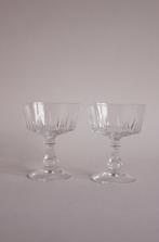 SET VAN 2 VINTAGE KRISTALLEN COCKTAILGLAZEN, Antiek en Kunst, Antiek | Glas en Kristal, Ophalen of Verzenden