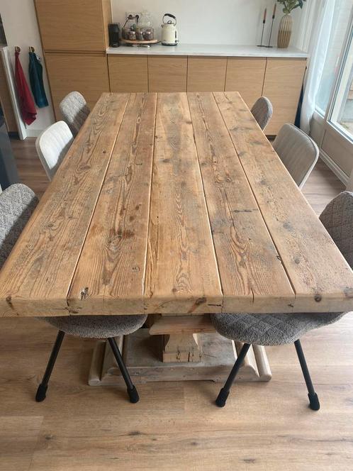 Massief houten klooster tafel, Huis en Inrichting, Tafels | Eettafels, Zo goed als nieuw, 50 tot 100 cm, Vijf personen of meer