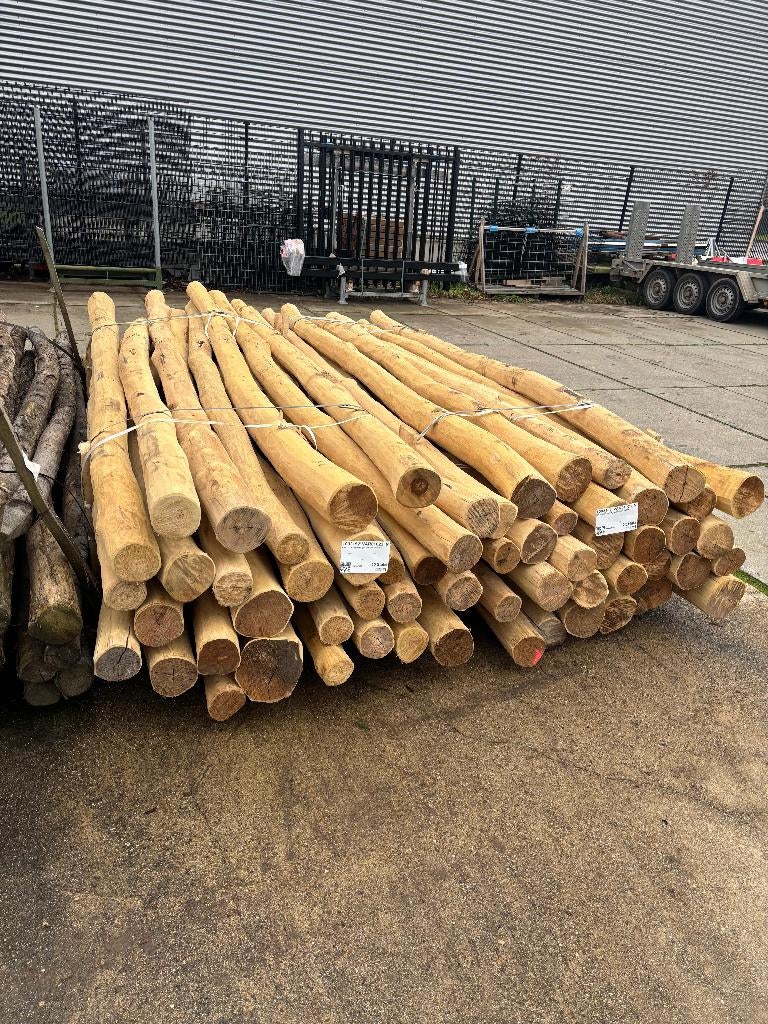 Spintvrije Ø11-14 x 400cm Robinia palen te kopen, Palen, Nieuw, Ophalen of Verzenden, Hardhout