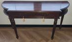 Klassieke sidetabel van mahoniehout., Huis en Inrichting, Tafels | Sidetables, Ophalen, Gebruikt, 100 tot 150 cm, 25 tot 50 cm