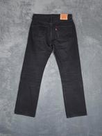 Levis 501 Broek W33 L32 Zwart Straight Fit Denim Jeans, ., Zwart, Ophalen of Verzenden, Zo goed als nieuw