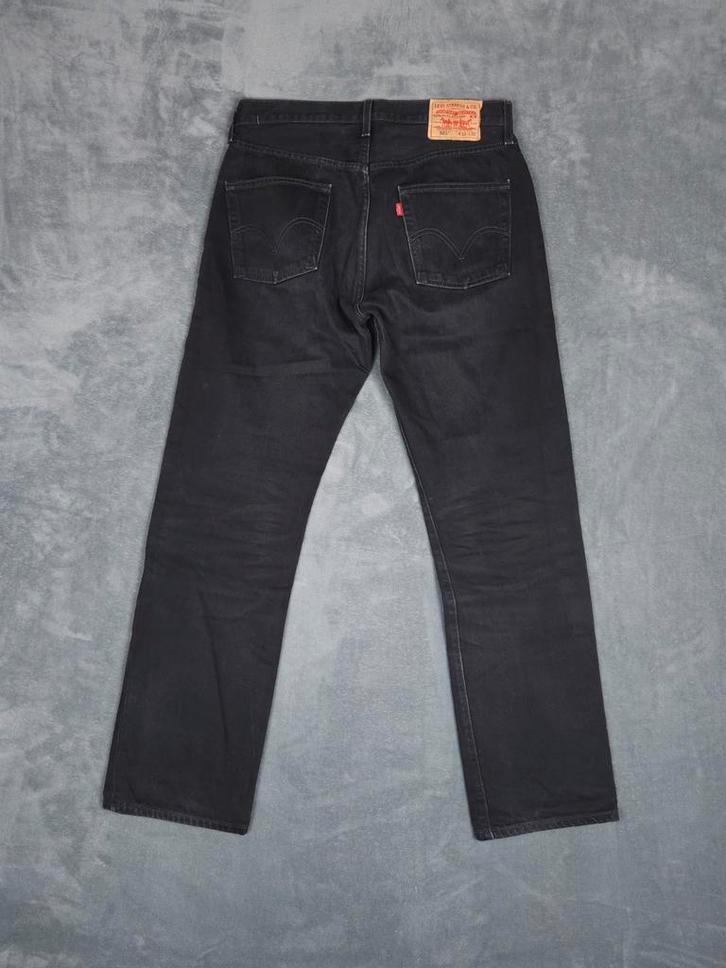 Levis 501 Broek W33 L32 Zwart Straight Fit Denim Jeans, Kleding | Heren, Spijkerbroeken en Jeans, Zo goed als nieuw, W33 - W34 (confectie 48/50)