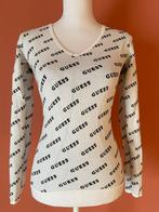 Guess wit met zwarte logo tekst trui maat 36, Guess, Verzenden, Wit, Zo goed als nieuw