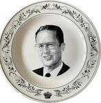 Wandbord sierbord. Koning Boudewijn / Baudouin Belgie. 1993, Ophalen, Zo goed als nieuw, Servies