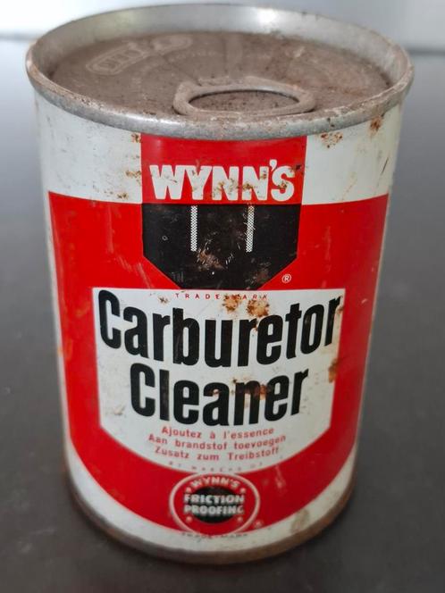 Vintage blik Wynn's Carburetor Cleaner jaren 60/70, Auto-onderdelen, Overige Auto-onderdelen, Nieuw, Ophalen of Verzenden