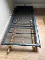 Auping verstelbare spiraalbodem 90 bij 2.20, Ophalen, 90 cm, Eenpersoons, Metaal