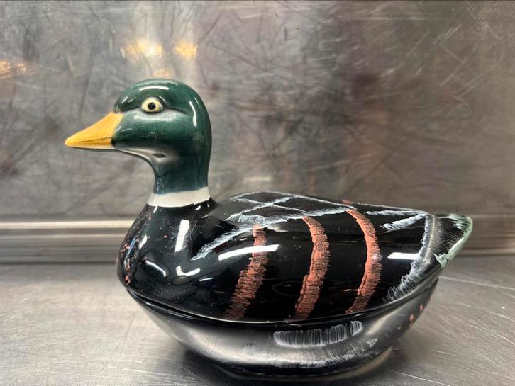 Eend van Michel Caugant, Antiek en Kunst, Antiek | Keramiek en Aardewerk, Ophalen of Verzenden