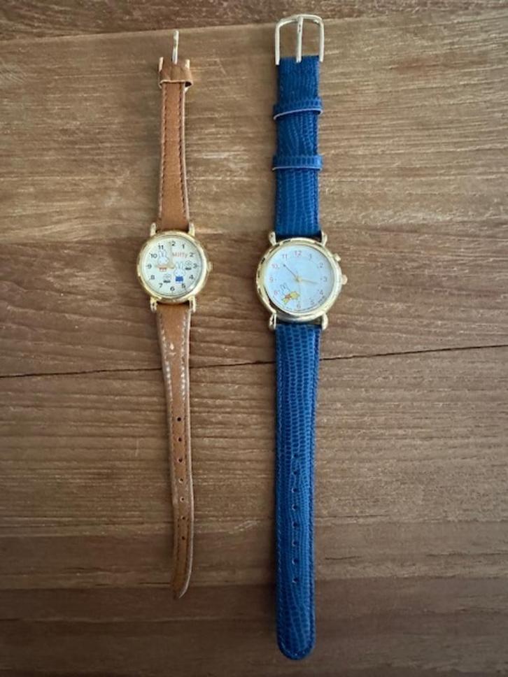 Horloges Nijntje, Sieraden, Tassen en Uiterlijk, Horloges | Dames, Zo goed als nieuw, Polshorloge, Overige merken, Staal, Leer