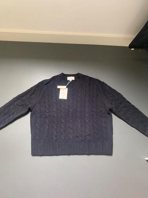 Zara origins kabeltrui met v hals, Kleding | Heren, Truien en Vesten, Nieuw, Maat 52/54 (L), Blauw, Verzenden