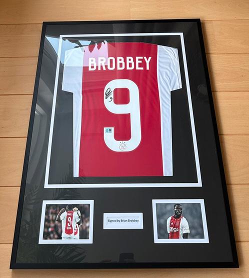 Gesigneerd Ajax Brian Brobbey -coa en fotobewijs, Verzamelen, Sportartikelen en Voetbal, Nieuw, Shirt, Ajax, Ophalen of Verzenden