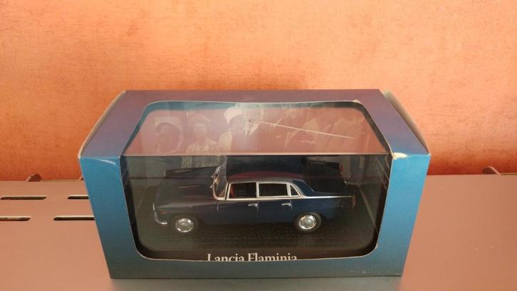 Norev-Atlas -Lancia Flaminia - Giovanni Gronchi -schaal 1:43, Hobby en Vrije tijd, Modelauto's | 1:43, Zo goed als nieuw, Auto