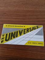 1375 Sticker The Universals Allround Dansorkest, Verzamelen, Ophalen of Verzenden, Gebruikt