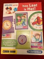 Clementoni Spelend Leren Klokkijken Puzzel, Ophalen of Verzenden, 10 tot 50 stukjes, Zo goed als nieuw, 4 tot 6 jaar
