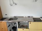 Rvs keukenblad aanrechtblad, Huis en Inrichting, Keuken | Complete keukens, Ophalen of Verzenden, Zo goed als nieuw, Staal of Rvs