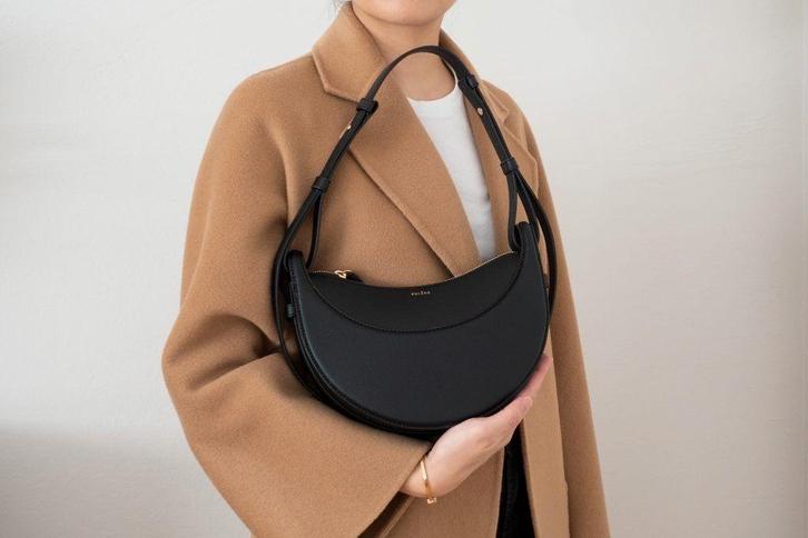 Elegante zwarte polene handtas nieuw, Sieraden, Tassen en Uiterlijk, Tassen | Damestassen, Nieuw, Handtas, Zwart, Ophalen of Verzenden