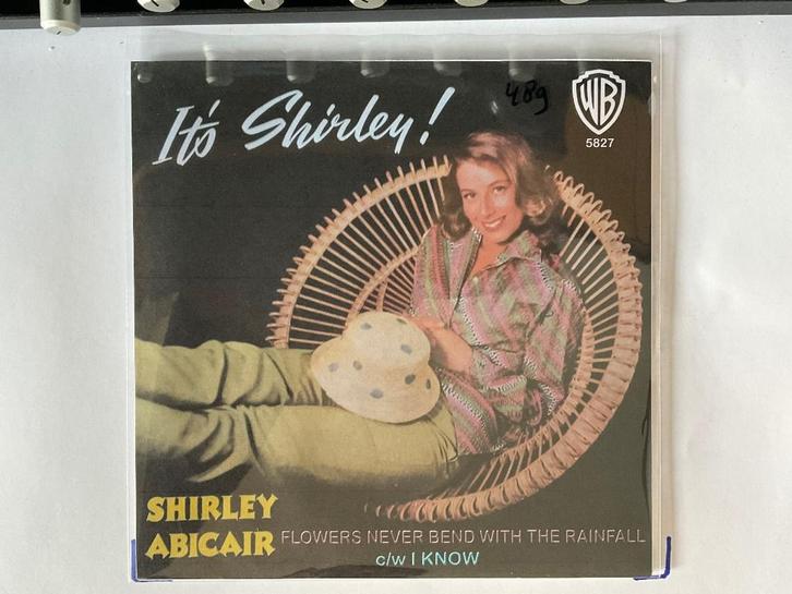 SHIRLEY ABICAIR: FLOWERS NEVER BEND-I KNOW VG+ PROMO!, Cd's en Dvd's, Vinyl Singles, Gebruikt, Single, Pop, 7 inch, Ophalen of Verzenden