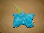difrax knuffelpop knuffellapje  blauw groen spookpop, Ophalen of Verzenden, Zo goed als nieuw, Overige typen