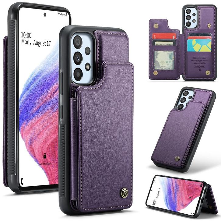 C22 Luxe Portemonnee Backcover voor Galaxy A53 5G _ Paars, Telecommunicatie, Mobiele telefoons | Hoesjes en Frontjes | Samsung