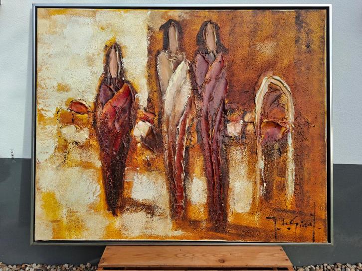 Schilderij van kunstschilder Jochem de Graaf, Antiek en Kunst, Kunst | Schilderijen | Abstract, Ophalen