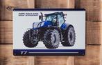 New Holland T7 tractor reclamebord van metaal wandbord deco, Verzamelen, Reclamebord, Info@deconoord.nl, Deco Noord, Nieuw