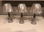NIEUW! 3 x taupe kleur tafellampen schemerlampen lampenvoet, Ophalen of Verzenden, Nieuw, Landelijke stijl, Minder dan 50 cm
