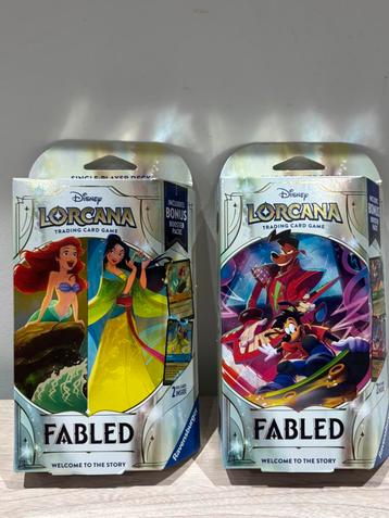Lorcana Fabled Starter Decks bundle van 2 decks beschikbaar voor biedingen