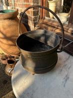 Grote zware heksenketel ketel met 3 poten, Antiek en Kunst, Curiosa en Brocante, Ophalen of Verzenden