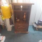 Eiken ladenkast en stereo kast., Ophalen