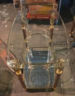 Vintage Hollywood Regency
Trolley spiegel bijzettafel wielen, Ophalen, Gebruikt, Metaal of Aluminium, 55 tot 75 cm