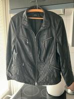 Zwarte  croco leatherlook  jas, maat 46/48, Ophalen of Verzenden, Zo goed als nieuw, Zwart, Jasje of Colbert