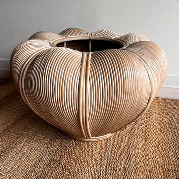 XXXL ‘pencil reed’ rotan bloempot Vivai del Sud vintage beschikbaar voor biedingen