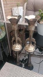 Antieke Zilveren Rozenvaasjes Art Deco, Antiek en Kunst, Antiek | Vazen, Ophalen of Verzenden