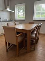 Tafel met stoelen, Huis en Inrichting, Tafels | Eettafels, Ophalen, 50 tot 100 cm, Zo goed als nieuw, Vijf personen of meer