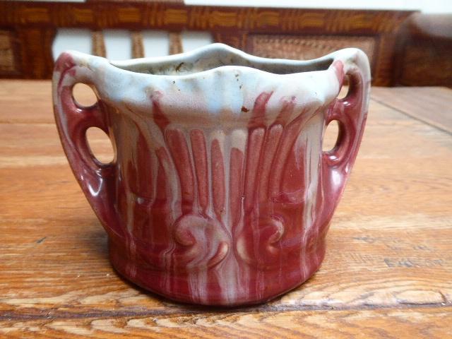 Art nouveau bloempot, Thulin, Antiek en Kunst, Antiek | Keramiek en Aardewerk, Ophalen of Verzenden