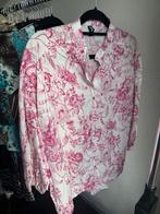 Shoeby katoenen blouse met roze bloemenprint, Shoeby, Wit, Maat 42/44 (L), Ophalen of Verzenden