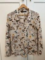 Blouse met bloemen en spleet aan de achterkant/ZARA/XS, Kleding | Dames, Blouses en Tunieken, Ophalen of Verzenden, Zo goed als nieuw