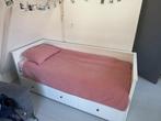 Bedbank van ikea Hemnes met 3 lades, Huis en Inrichting, Slaapkamer | Bedden, Ophalen, Gebruikt, Wit, Tweepersoons