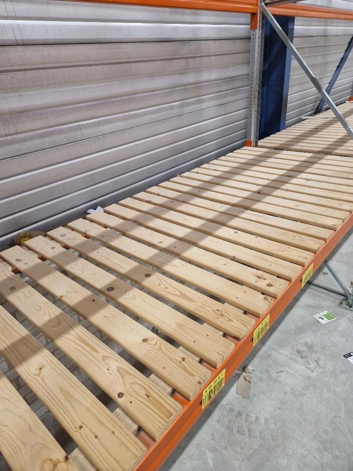 Vurenhouten vlonders 270x110cm 80% gesloten gebruikt, Zakelijke goederen, Kantoor en Winkelinrichting | Magazijn, Stelling en Opslag