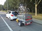 Te huur; aanhangwagen / hoge bagagewagen met deksel, Ophalen