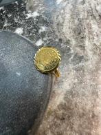21k Gouden Munt Ring, Sieraden, Tassen en Uiterlijk, Ringen, 18 tot 19, Nieuw, Ophalen of Verzenden, Dame of Heer