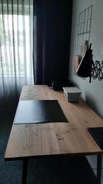 HK Living eettafel opklapbaar 200 x 90, Ophalen, 50 tot 100 cm, Zo goed als nieuw, Vijf personen of meer