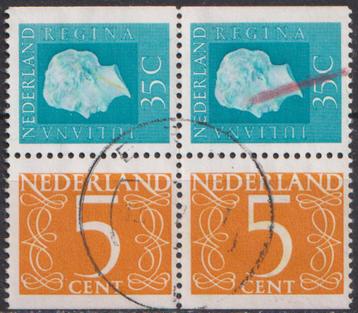 Postzegelb kombi No. C 114 bl. Van 4 O. ADV. no.71 B.    beschikbaar voor biedingen