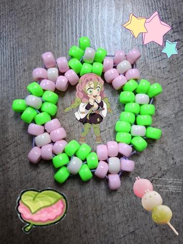 Kandi Flower Cuff demon slayer Mitsuri kanroji  beschikbaar voor biedingen