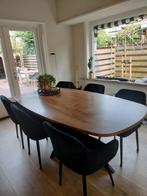 Deens ovalen eettafel, Huis en Inrichting, Tafels | Eettafels, Ophalen, Gebruikt, 200 cm of meer, Vijf personen of meer
