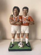 Voetballers Rijkaard en Gullit in een beeld 1988., Ophalen of Verzenden, Gebruikt, Beeldje of Poppetje