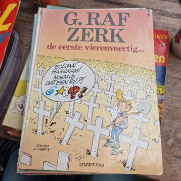 15x G. Raf Zerk Stripboeken zie omschrijving! beschikbaar voor biedingen