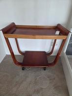 Antieke serveerwagen, Huis en Inrichting, Tafels | Sidetables, Ophalen, Zo goed als nieuw, 25 tot 50 cm, Rechthoekig