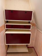Vintage wandmeubel met bureau, Huis en Inrichting, Ophalen, Gebruikt, Met deur(en), 100 tot 150 cm